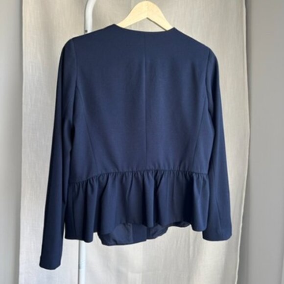 Dex Navy Peplum Blazer - Picture 2 of 4